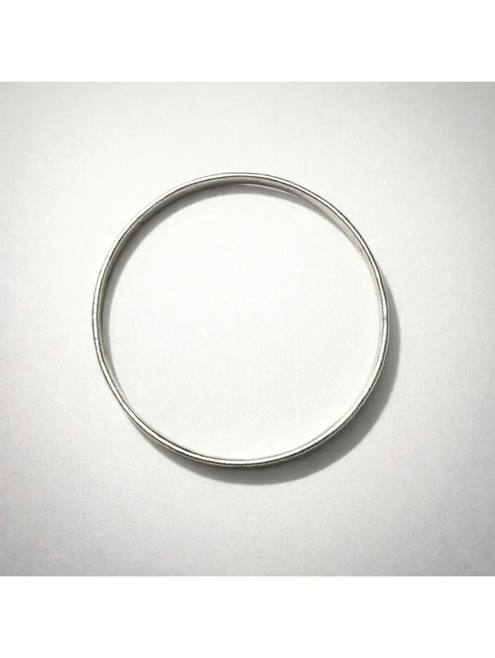 Vintage Silver Engraved Bangle Bracelet